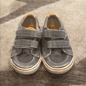 Sperry Brown Sneakers with Velcro Straps and Rubber Soles